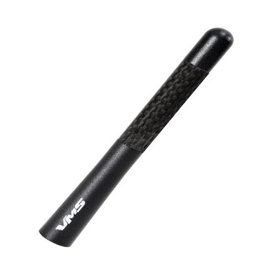 5 BLACK with BLACK Real CARBON FIBER CNC Machined Billet Aluminum Short FIVE inch Antenna for KIA SORENTO