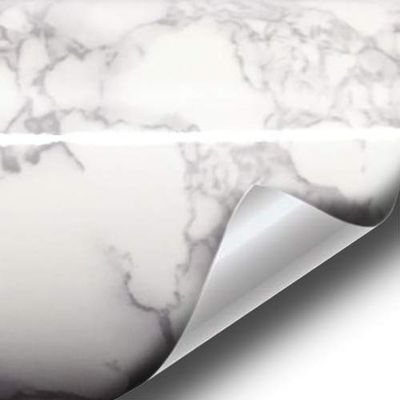 VViViD White Grey Marble Architectural Vinyl Wrap 16 Inch x 30 Inch Surface Roll (4 Roll Pack)