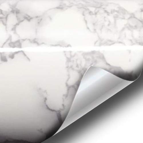 VViViD White Grey Marble Architectural Vinyl Wrap 16 Inch x 30 Inch Surface Roll (4 Roll Pack)
