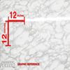 VViViD White Grey Marble Architectural Vinyl Wrap 16 Inch x 30 Inch Surface Roll (4 Roll Pack) view 2
