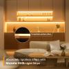 Muzata 10Pack 6.6FT/2M LED Channel Aluminum U Shape Silver LED Strip Diffuser Channel with Milky White Cover Easy Installation U1SW WW 2M view 4