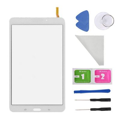 White Touch Screen Digitizer Glass Replacement for Samsung Galaxy Tab 4 SM-T330 T331 T332 T335 T337A 8.0 inch(Not Include LCD) with Tools