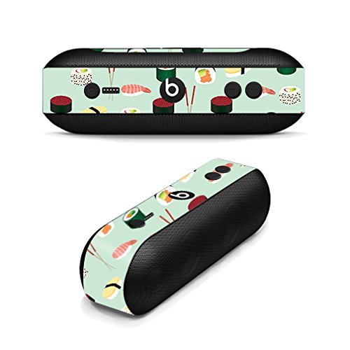 MightySkins Skin Compatible With Beats by Dr. Dre Pill Plus - Sushi | Protective, Durable, and Unique Vinyl Decal wrap cover | Easy To Apply, Remove, and Change Styles | Made in the USA