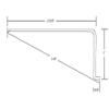 Beam Lighting 21 L-Shape Under Cabinet Light Cover Replacement | White Ribbed Acrylic Diffuser | 20-7/8 Length x 2-7/8 Width x 1 Height (Please Check the Size is Correct Before Ordering) view 3