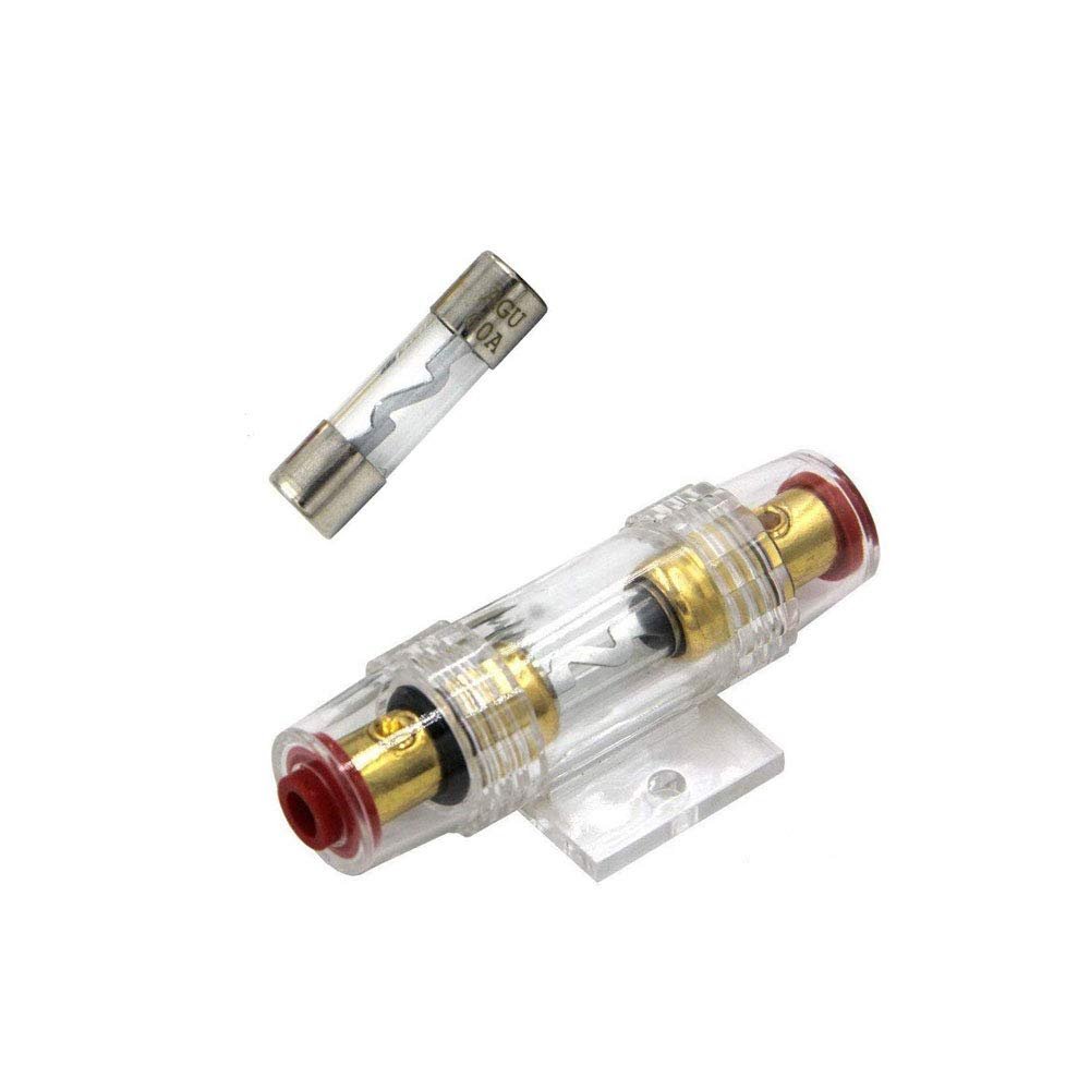 RKURCK Inline AGU Fuse Holder 60A for Car Auto Truck Audio Stereo Amplifier(60Amp)