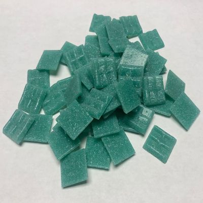 A 05 Jade - Green 3/4" Glass Tile - 1/2 lb Bag - Hakatai Glass Tile