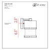 Z-Lite Outdoor LED Wall Light 553S-ORBZ-LED view 4