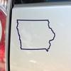 Nashville Decals Iowa Vinyl Decal Laptop Car Truck Bumper Window Sticker, 5.5" x 3.5", Navy view 1