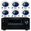 Onkyo 5.2 Channel Full 4K Bluetooth AV Home Theater Receiver + Yamaha Natural High-Performance Moisture Resistant 2-Way 110 watts Surround Sound in-Ceiling Speaker System (Set of 6) view 1