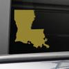 Nashville Decals Louisiana Vinyl Decal Laptop Car Truck Bumper Window Sticker, 5.5" x 5", Metallic Gold Matte view 1