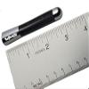 VMS RACING Gunmetal with Black Real Carbon Fiber CNC Machined Billet Aluminum Short 3" inch Antenna Compatible with KIA FORTE also called Gun Metal Dark Silver Gray Grey view 4