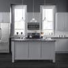 Linea di Liara Lucera Modern Farmhouse Pendant Light Fixture Ceiling Hanging Large Glass Pendant Lighting for Kitchen Island Brushed Nickel Pendant Light Over Sink Light Fixtures, Bulb Included view 4
