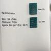 B 30 Emerald - Green 3/4" Glass Tile - 1/2 lb Bag - Hakatai Glass Tile view 3