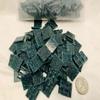 B 75 Aquamarine - 3/4" Glass Tile - 1/2 lb Bag - Hakatai Glass Tile view 1