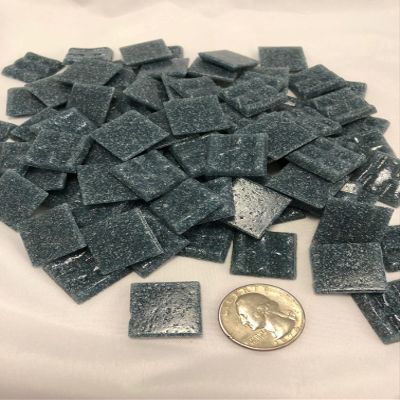B 36 Washed Denim - 3/4" Blue Glass Tile - 1/2 lb Bag - Hakatai Glass Tile