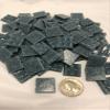 B 36 Washed Denim - 3/4" Blue Glass Tile - 1/2 lb Bag - Hakatai Glass Tile view 1