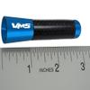 BLUE with BLACK Real CARBON FIBER CNC Machined Billet Aluminum Short 3" inch Antenna for KIA SOUL view 4