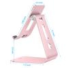 OMOTON Adjustable Tablet Stand for Desk, Upgraded Longer Arms for Greater Stability, T2 Tablet Holder with Hollow Design for Bigger Sized Phones and Tablets Such as iPad Pro/Air/Mini, Rose Gold view 4