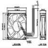 AD0812XB-A73GL 12V 0.55A 8025 8CM 80mm Winds Chassis Server Cooling Fans view 3
