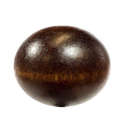 Walnut Dark Lamp Finial Wood Ball 1.45" h