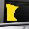 Nashville Decals Minnesota Vinyl Decal Laptop Car Truck Bumper Window Sticker, 5.5" x 5", Yellow view 1