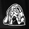Bulldog Napping Cute Die Cut Vinyl Decal Sticker for Car Truck Laptop Window Helmet (White, 6") view 1
