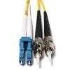 FiberCablesDirect LC ST OS2 Plenum Fiber Optic Patch Cable  Flame-Rated OFNP Corning Glass | 1.0m (3.3ft) | Fire-Safe for Ceiling Runs, Office Racks, Air-Handling Spaces view 2