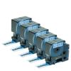 5PK Compatible D1 Label 45806 Black on Blue Dymo Label Cassette 3/4" W x 23' L for LabelManager 360D 420P 500TS view 1