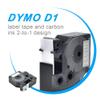5PK Label Maker D1 Tape 45810 White on Clear Compatible with Dymo Labes Cassette Compatible for LabelManager 350D 400 500TS(3/4"W x 23'L) view 4