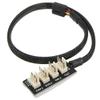 CoCocina 4P Female to 4-Port Male PC Host Case CPU PC Fan Hub Cable for Multi Way PWM Fan view 1