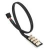 CoCocina 4P Female to 4-Port Male PC Host Case CPU PC Fan Hub Cable for Multi Way PWM Fan view 2