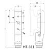 HT-311 Optical Slider Optical Rail Carrier 60mm  10mm view 4