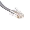 ACL 25 Feet RJ45 (8P/8C) Male to Male Telephone Flat Cable (Data), Reverse, Silver Satin, 1 Pack view 3