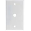 ACL 1 hole for F-pin Connector Wall Plate, White, 10 Pack view 1
