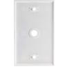ACL 1 hole for F-pin Connector Wall Plate, White, 2 Pack view 2