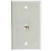 ACL 2 Line Telephone Wall Plate, RJ11, 4 Conductor, White, 4 Pack view 1