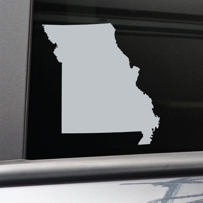 Nashville Decals Missouri Vinyl Decal Laptop Car Truck Bumper Window Sticker, 5.5" x 4.75", Gray