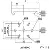 HT-111 Optical Slider Optical Rail Carrier 82mm x 40mm view 4