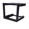 Raising electronics 12U Wall Mount Open Frame 19 Inch Server Equipment Rack Threaded 15 Inch Depth Black (12U) view 2