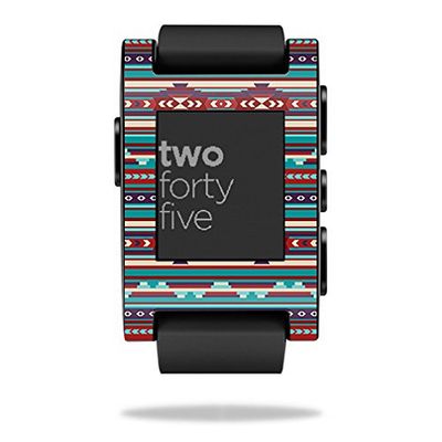MightySkins Skin Compatible with Pebble Smart Watch  Southwest Stripes | Protective, Durable, and Unique Vinyl Decal wrap Cover | Easy to Apply, Remove, and Change Styles | Made in The USA