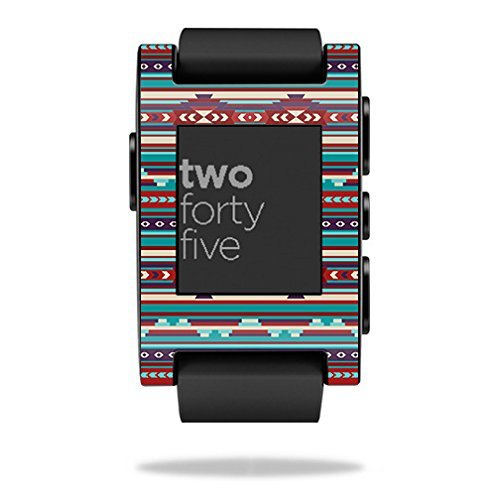 MightySkins Skin Compatible with Pebble Smart Watch  Southwest Stripes | Protective, Durable, and Unique Vinyl Decal wrap Cover | Easy to Apply, Remove, and Change Styles | Made in The USA
