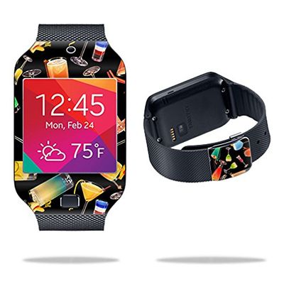 MightySkins Skin Compatible with Samsung Galaxy Gear 2 Neo Watch Cocktail Therapy | Protective, Durable, and Unique Vinyl wrap Cover | Easy to Apply, Remove, and Change Styles | Made in The USA