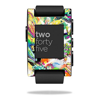 MightySkins Skin Compatible with Pebble Smart Watch Wet Paint | Protective, Durable, and Unique Vinyl Decal wrap Cover | Easy to Apply, Remove, and Change Styles | Made in The USA