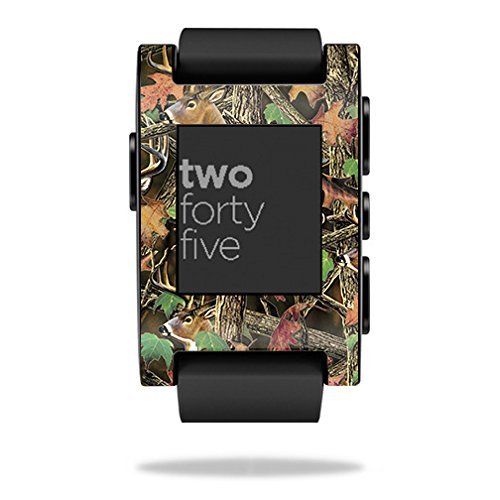 MightySkins Skin Compatible with Pebble Smart Watch Buck Camo | Protective, Durable, and Unique Vinyl Decal wrap Cover | Easy to Apply, Remove, and Change Styles | Made in The USA