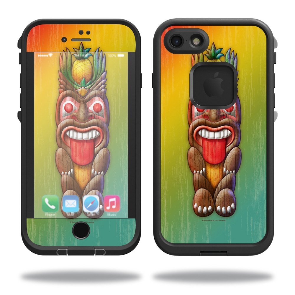 MightySkins Skin Compatible With Lifeproof iPhone SE (2020) / 7 / 8 - Tiki Man | Protective, Durable, and Unique Vinyl Decal wrap cover | Easy To Apply, Remove, and Change Styles | Made in the USA