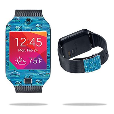 MightySkins Skin Compatible with Samsung Galaxy Gear 2 Neo Watch Dolphin Gang | Protective, Durable, and Unique Vinyl Decal wrap Cover | Easy to Apply, Remove, and Change Styles | Made in The USA
