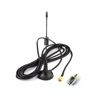 GSM Antenna 433Mhz 5dbi SMA Plug Connector Straight for Ham Radio (Antenna with SMA Female to N Female Adapter)