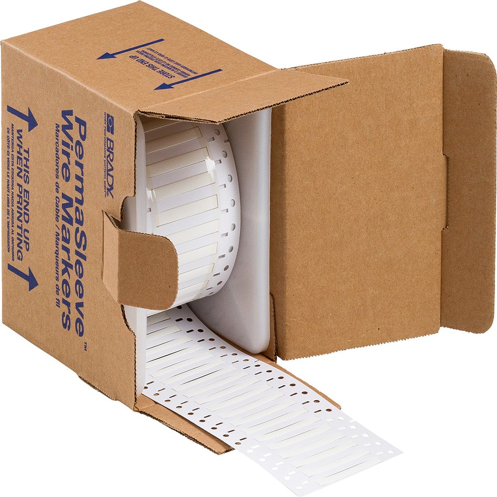 PermaSleeve Heat Shrink Tubing 2" x 0.235" H, Polyolefin, White (Pack of 1000)