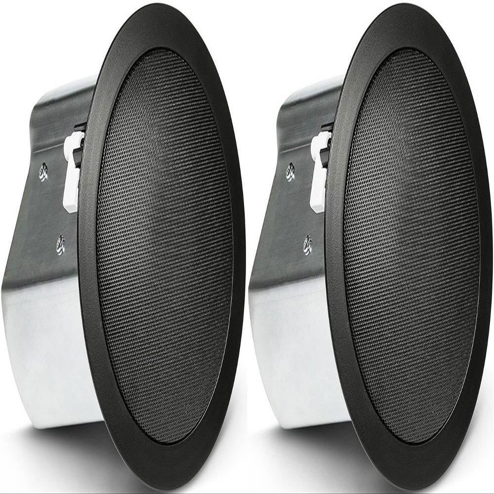 JBL Professional Control 18C/T Two-Way 8-Inch Coaxial Ceiling Loudspeaker, White, Sold as Pair