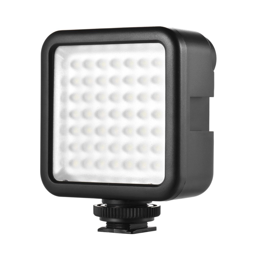 Andoer Andoer W49 Mini Interlock Camera LED Panel Light Dimmable Camcorder Video Lighting with Shoe Mount Adapter for Canon Nikon Sony A7 DSLR